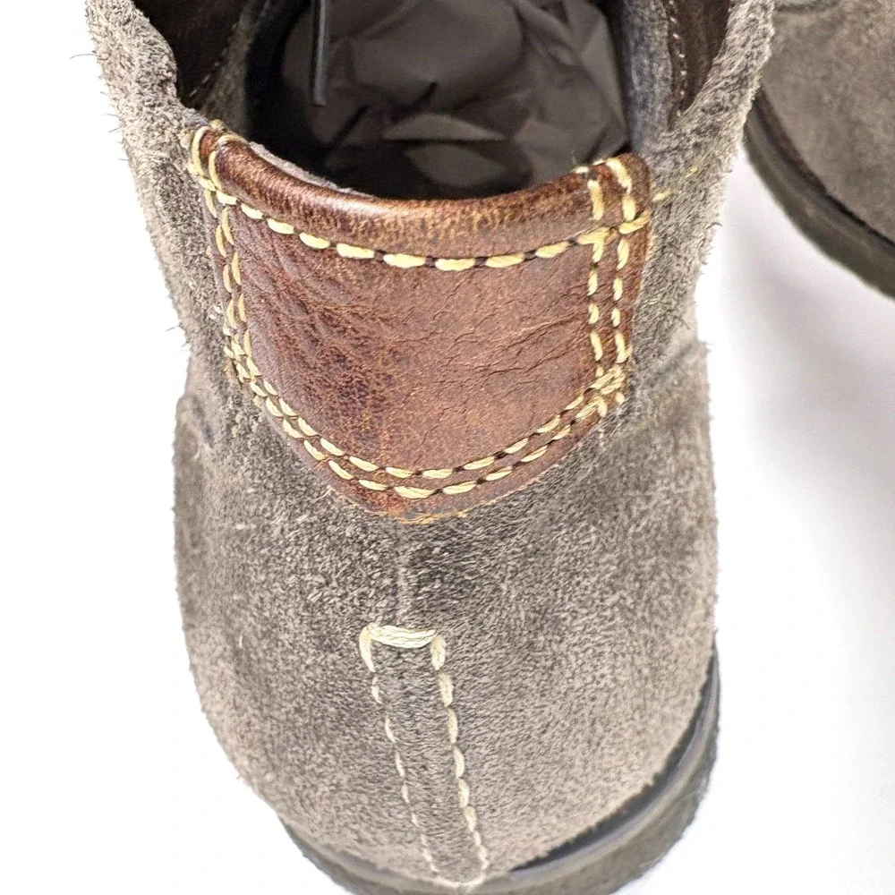 Johnston‎ & Murphy Copeland Chukka Boot Mens Sz 11M Gray Oiled Suede Lace Up
